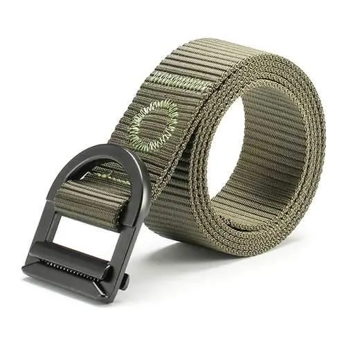 120CM Men Nylon Alloy Buckle Belt Military Tactical Durable Pants Strip