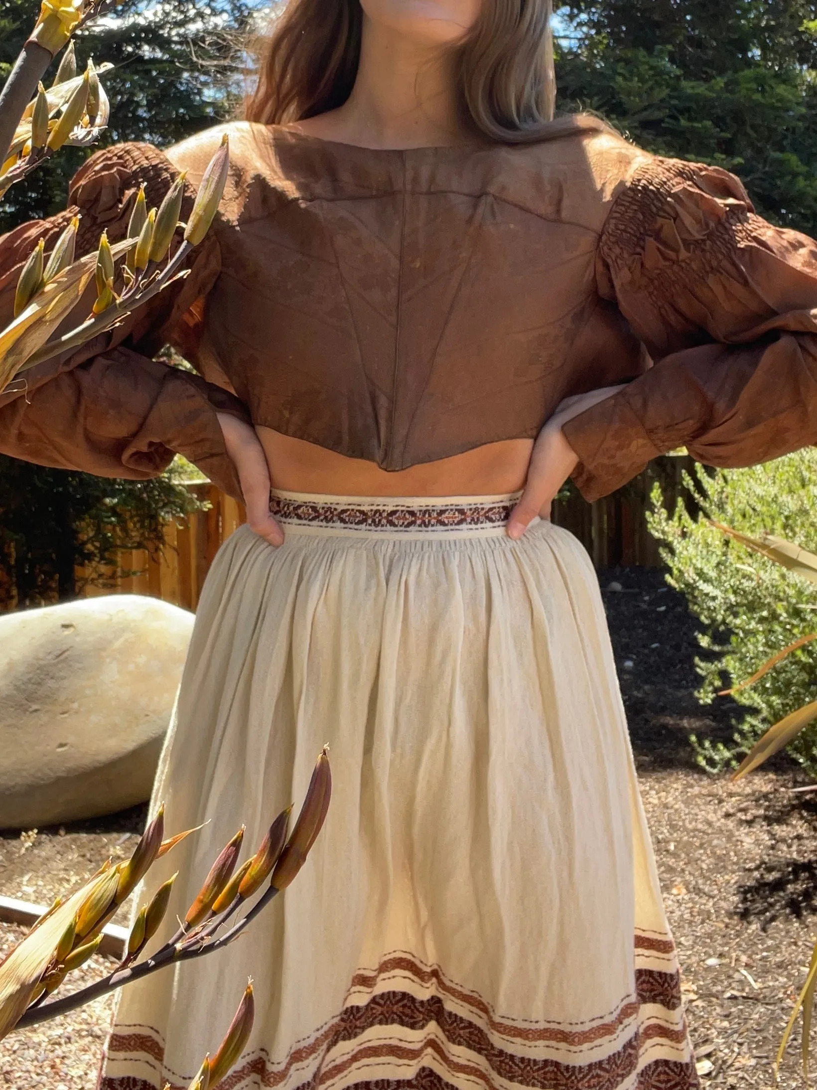 1930s/40s Woven Knit Border Skirt