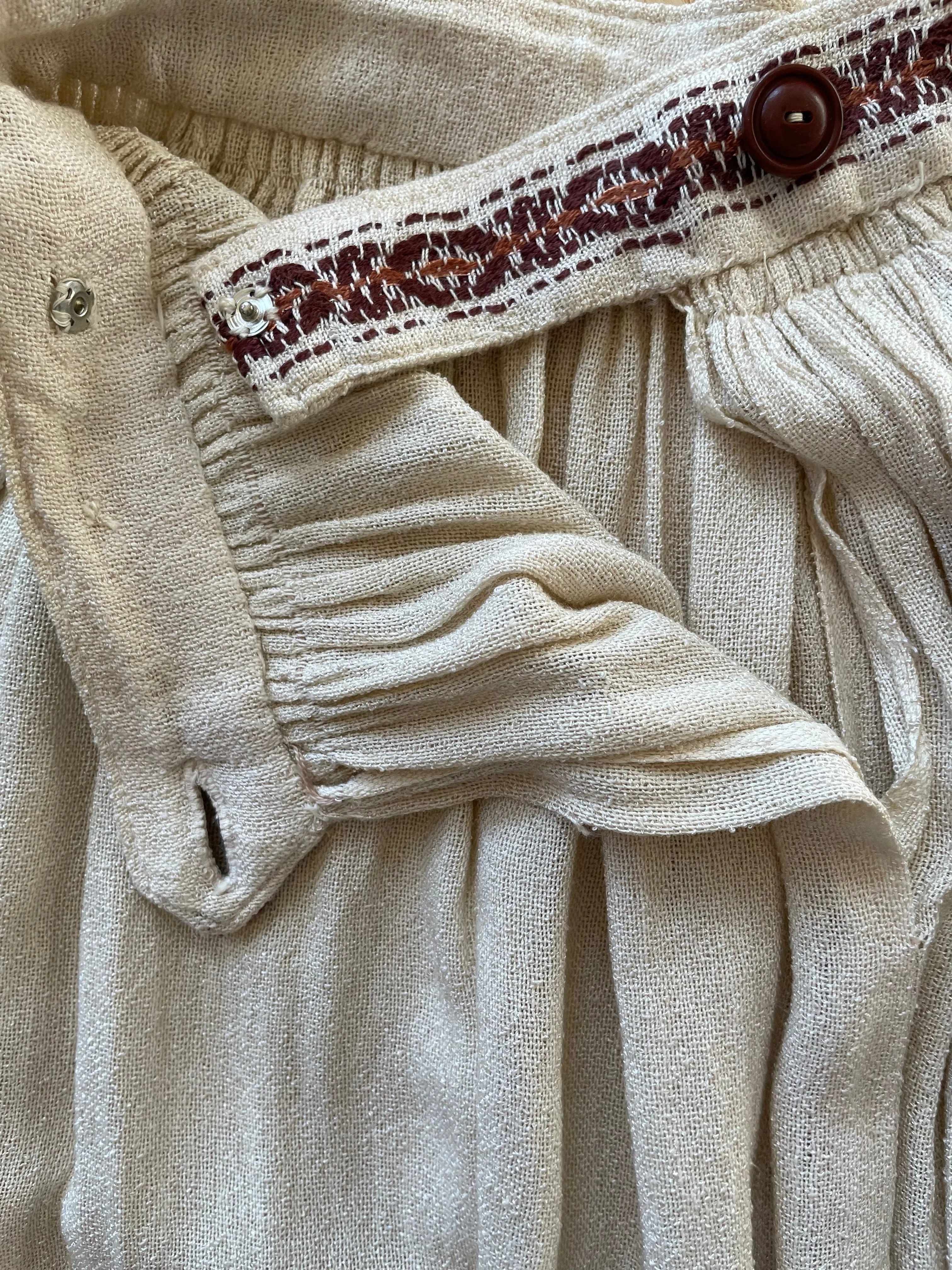 1930s/40s Woven Knit Border Skirt