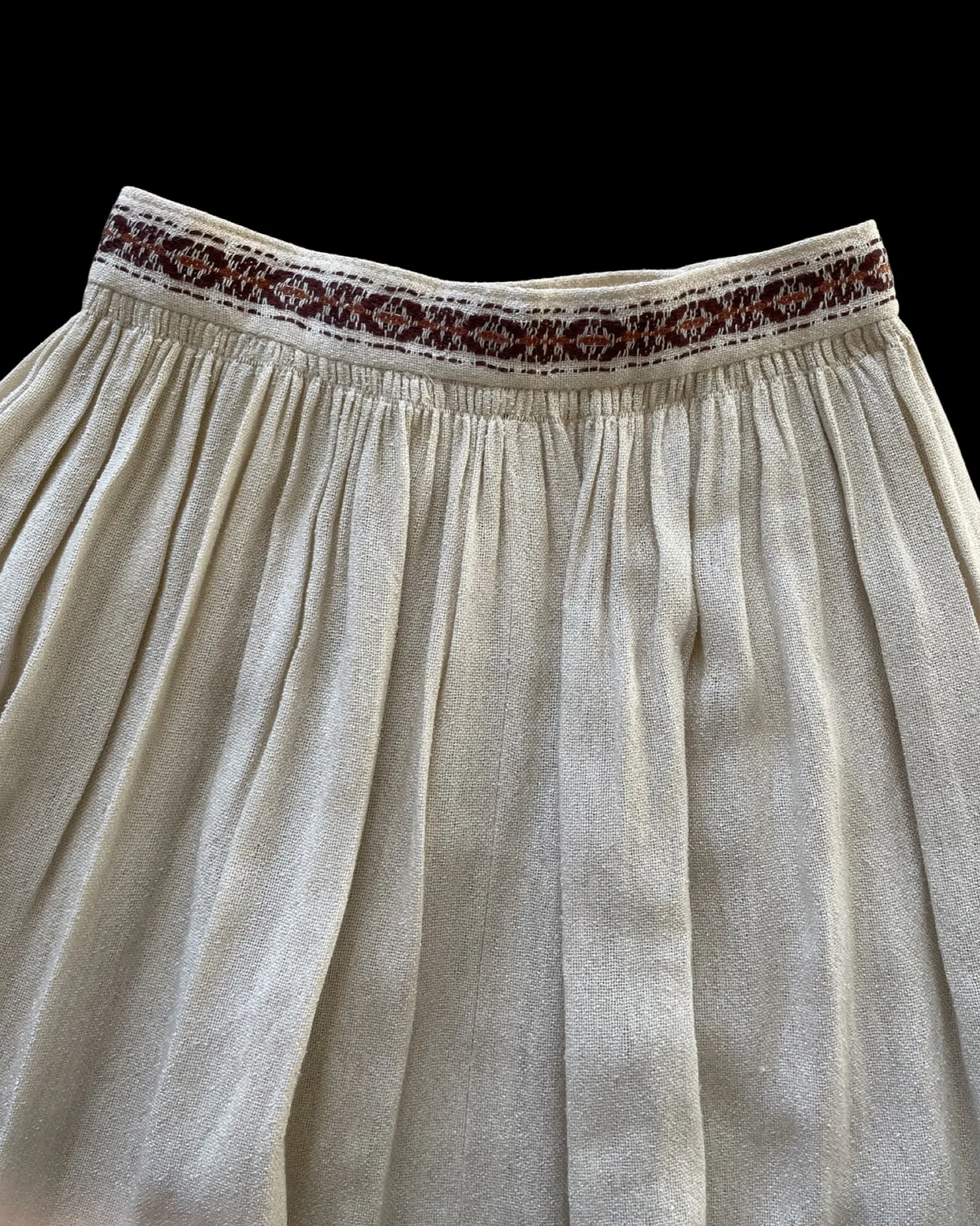1930s/40s Woven Knit Border Skirt