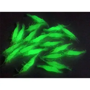 20 x Soft Plastic Lumo Prawn Shrimp Yabbie Lure 65mm Fishing Tackle A