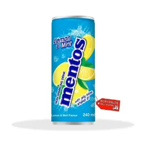 24x Mentos Lemon & Mint Getränk mit Zitronen- und Minzgeschmack 240 ml