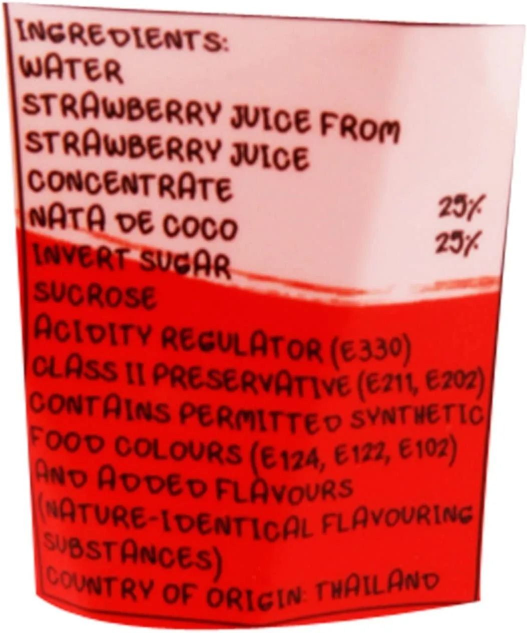 24x Mogu Mogu Drink Getränk mit Erdbeergeschmack und Nata de Coco 320ml