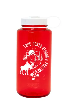 32oz Wide Mouth Sustain Water Bottle - Oh, Canada Red
