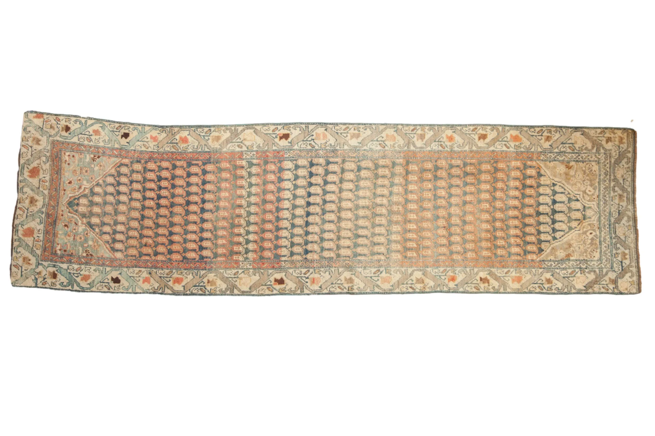 3x10.5 Vintage Distressed Malayer Rug Runner