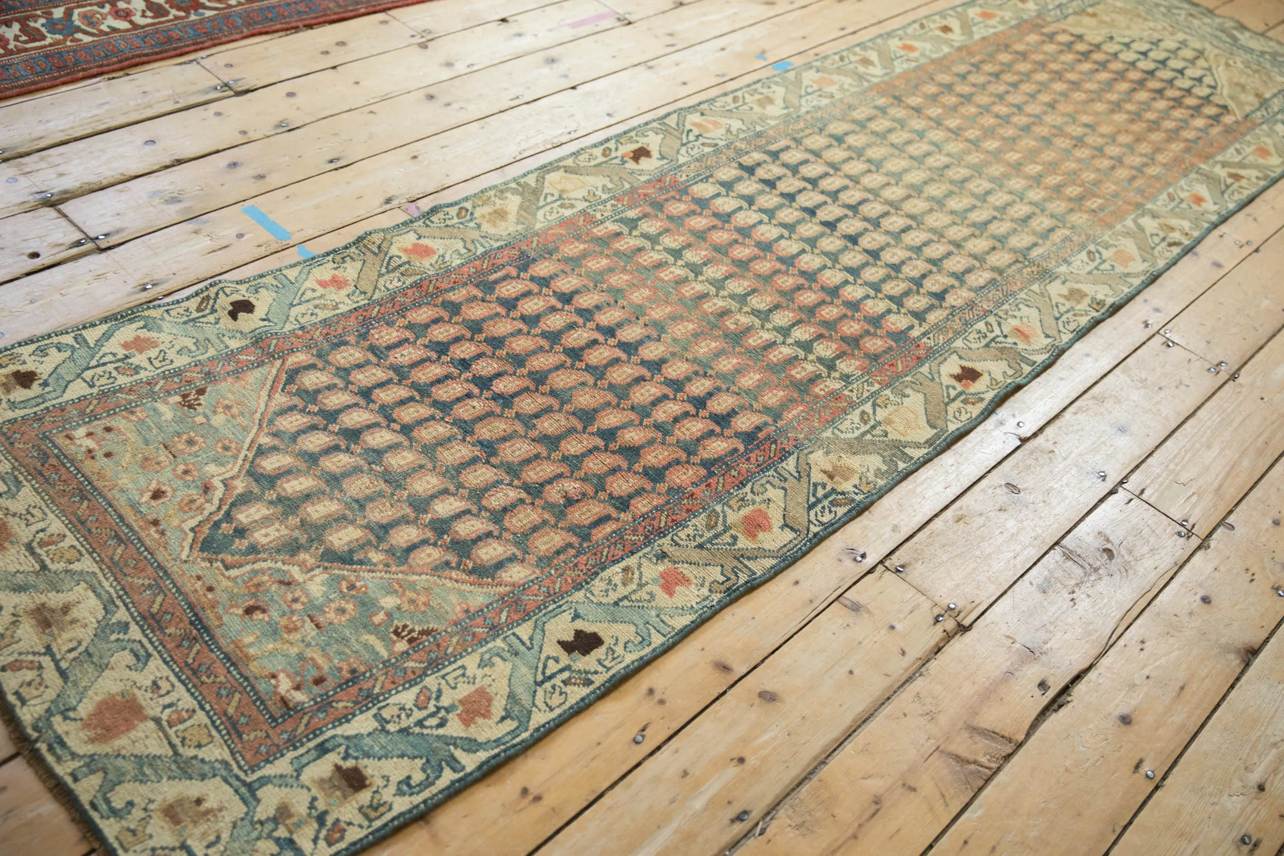 3x10.5 Vintage Distressed Malayer Rug Runner