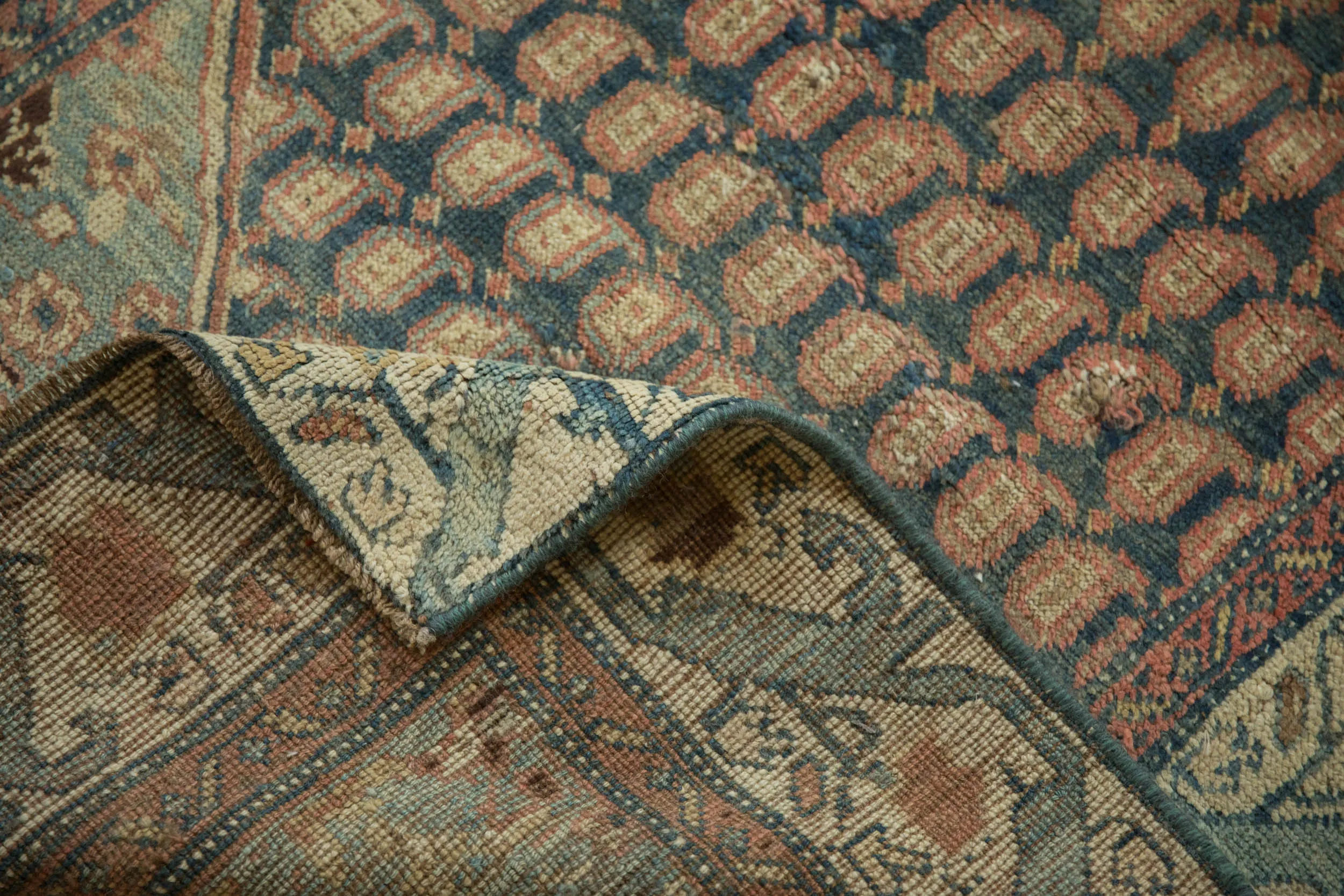 3x10.5 Vintage Distressed Malayer Rug Runner