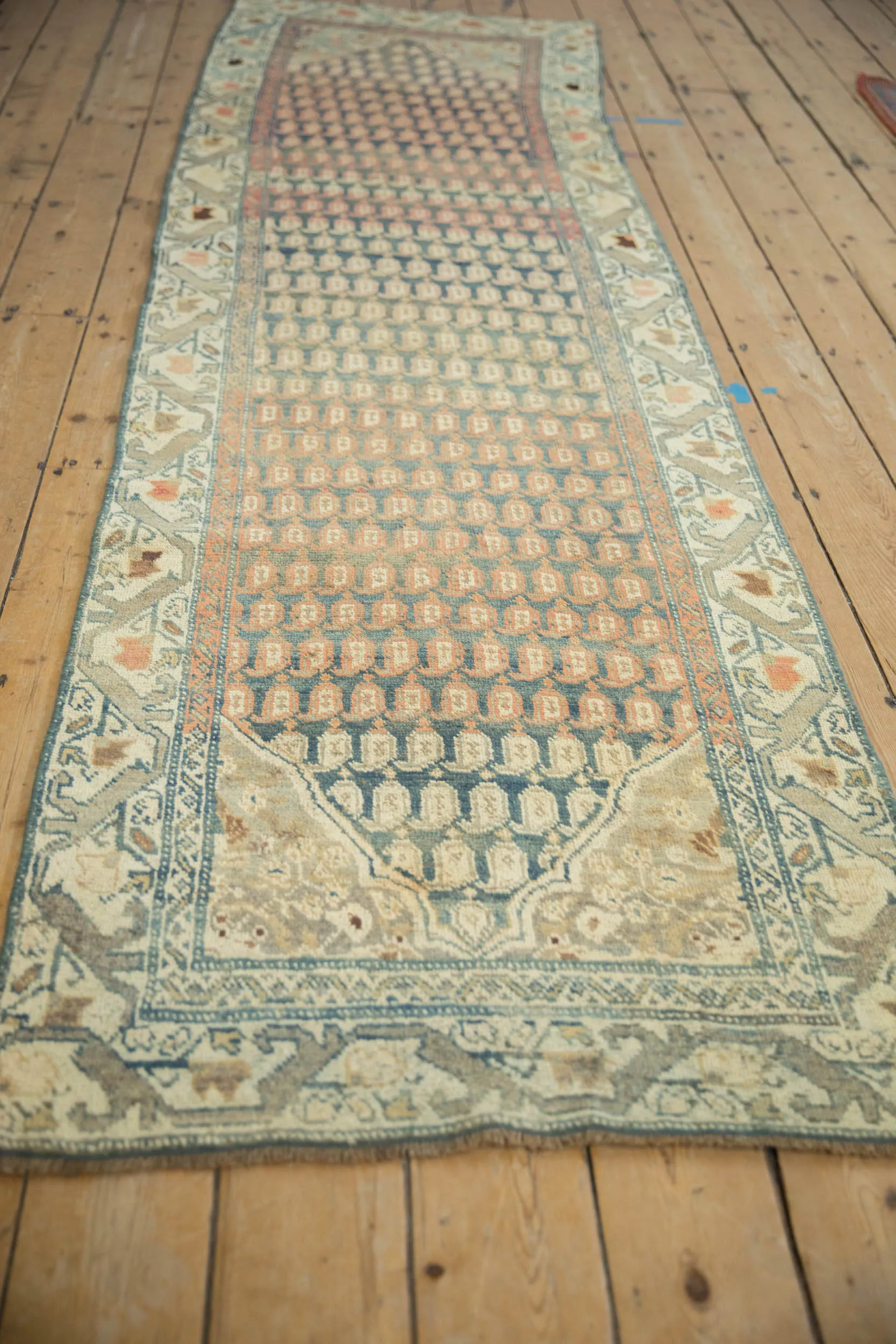 3x10.5 Vintage Distressed Malayer Rug Runner