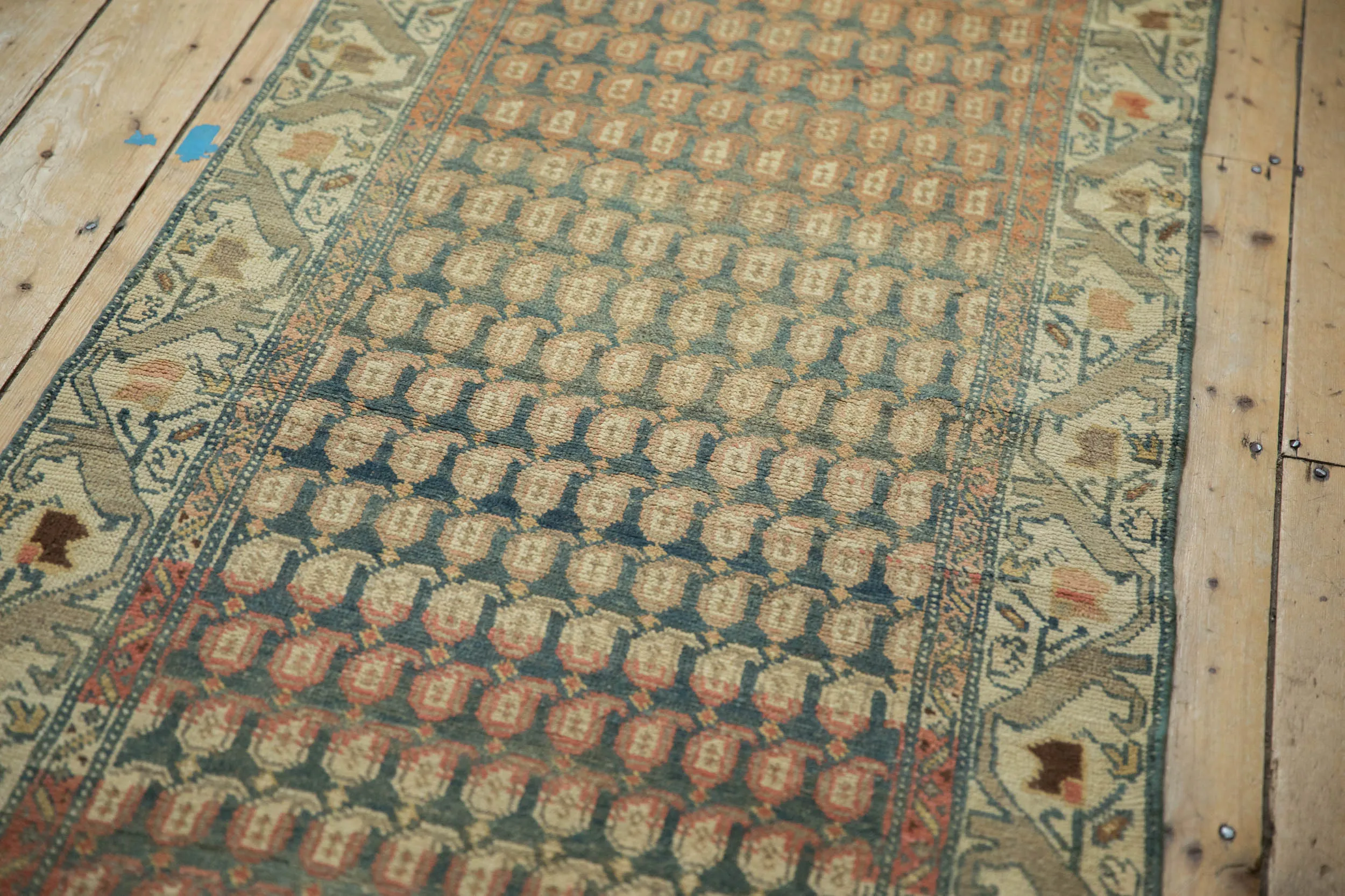 3x10.5 Vintage Distressed Malayer Rug Runner