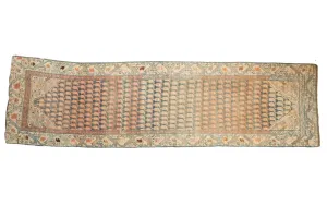 3x10.5 Vintage Distressed Malayer Rug Runner