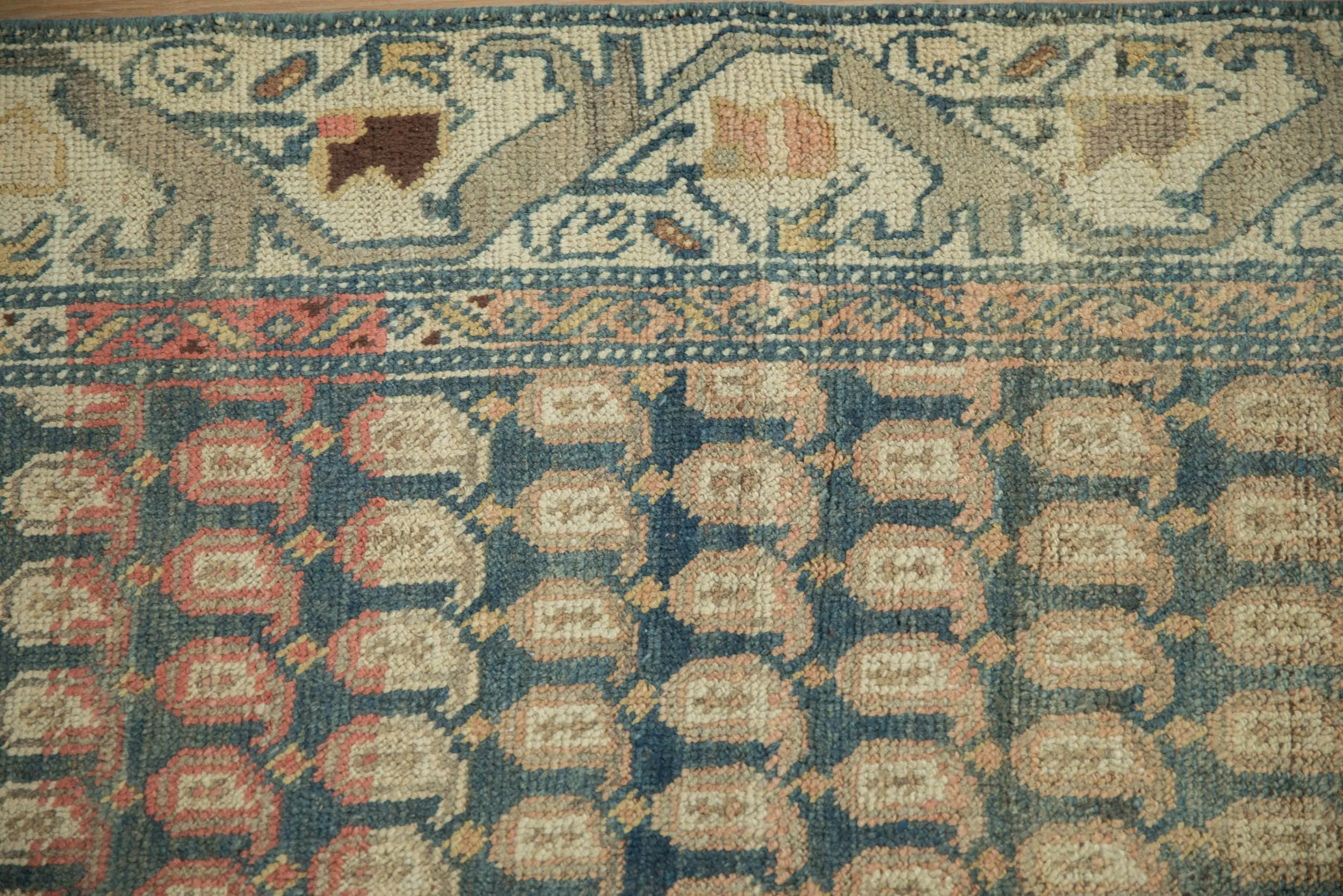 3x10.5 Vintage Distressed Malayer Rug Runner