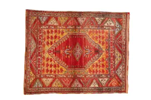 4.5x5.5 Vintage Anatolian Square Rug