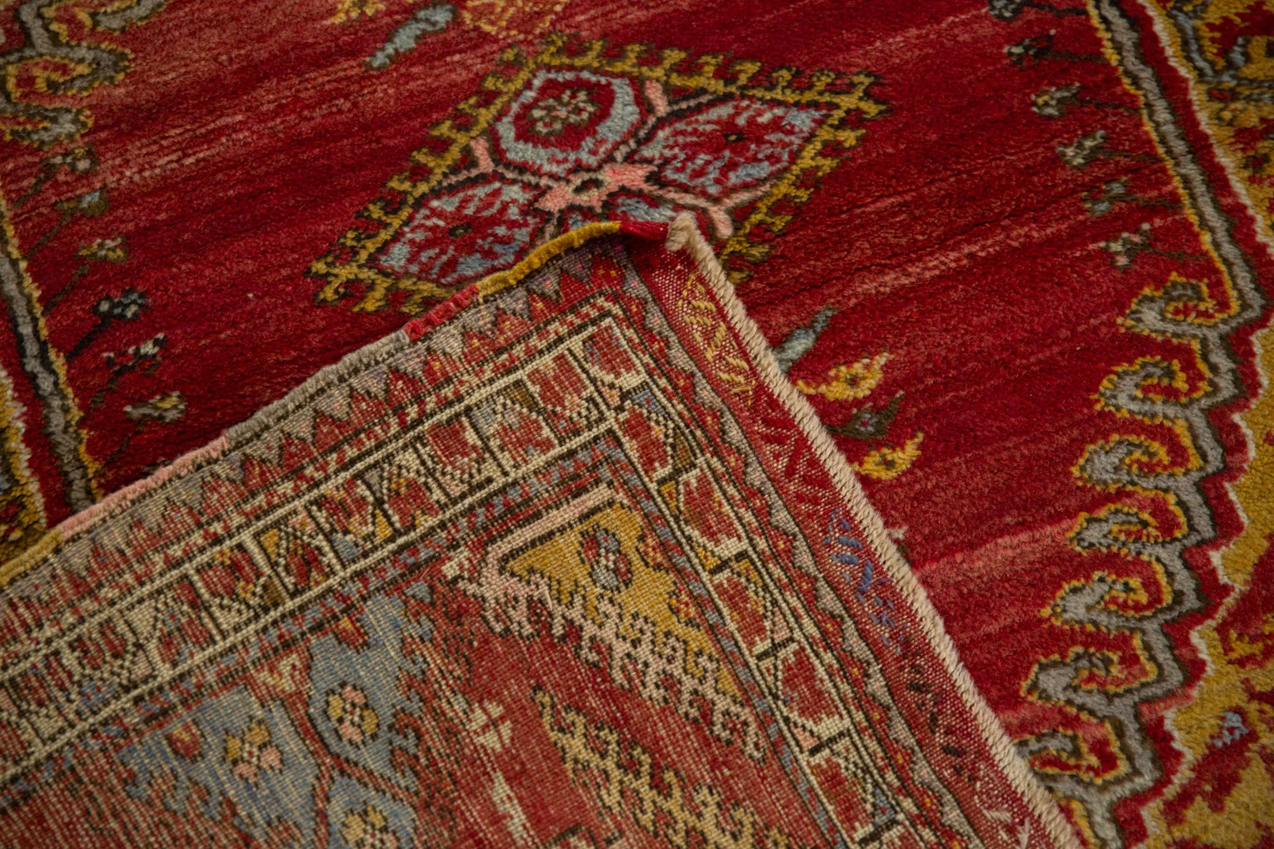 4.5x5.5 Vintage Anatolian Square Rug