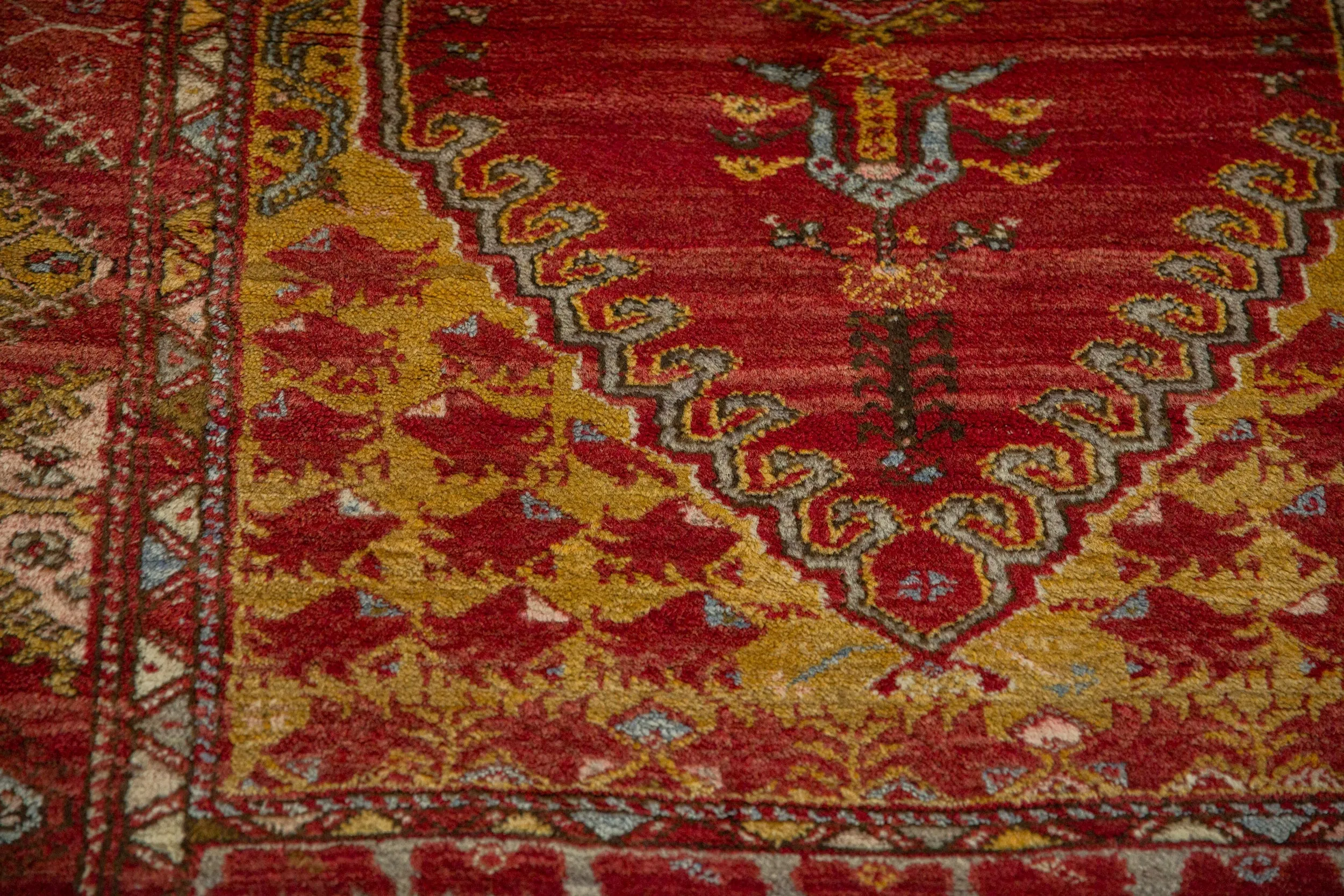 4.5x5.5 Vintage Anatolian Square Rug