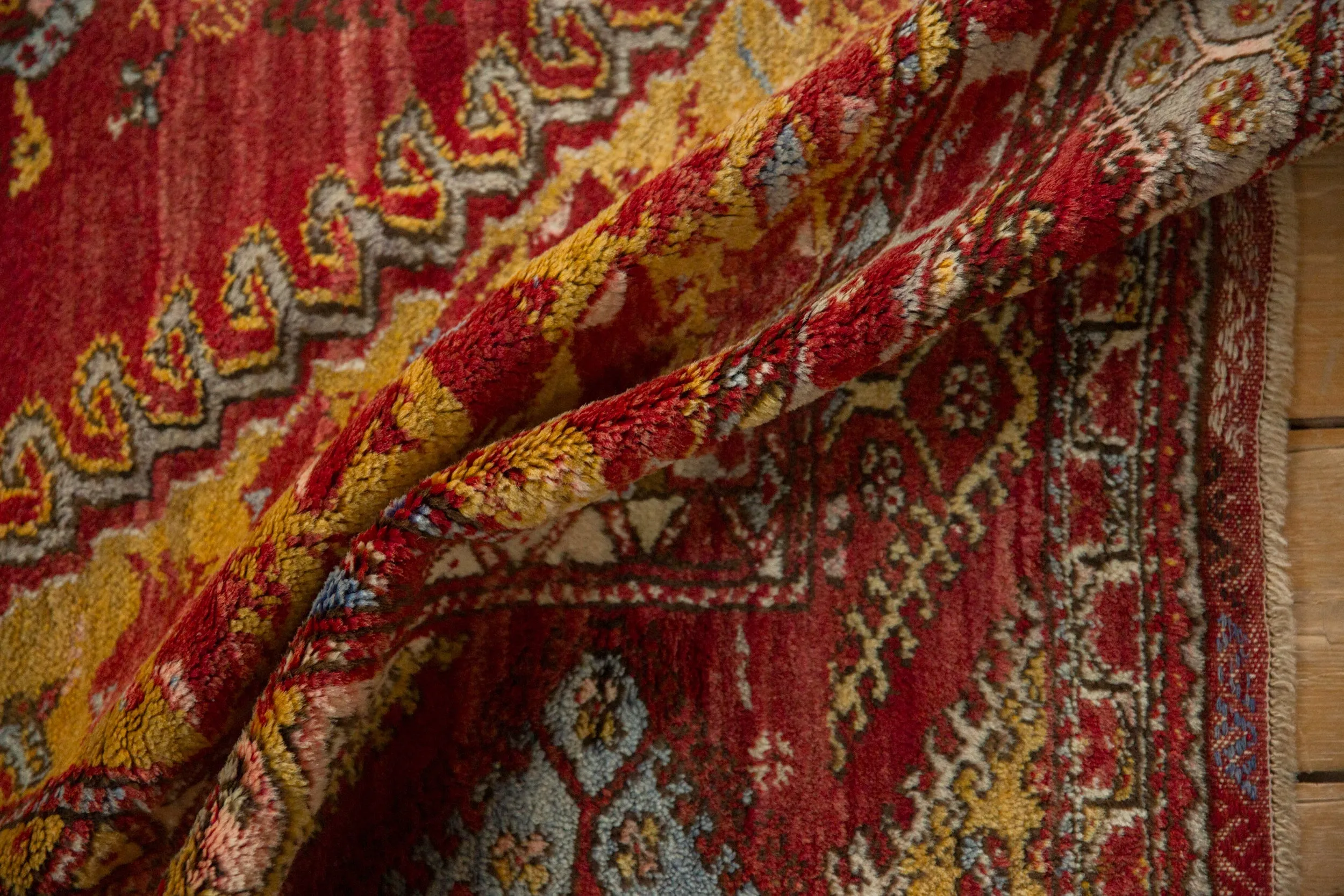 4.5x5.5 Vintage Anatolian Square Rug