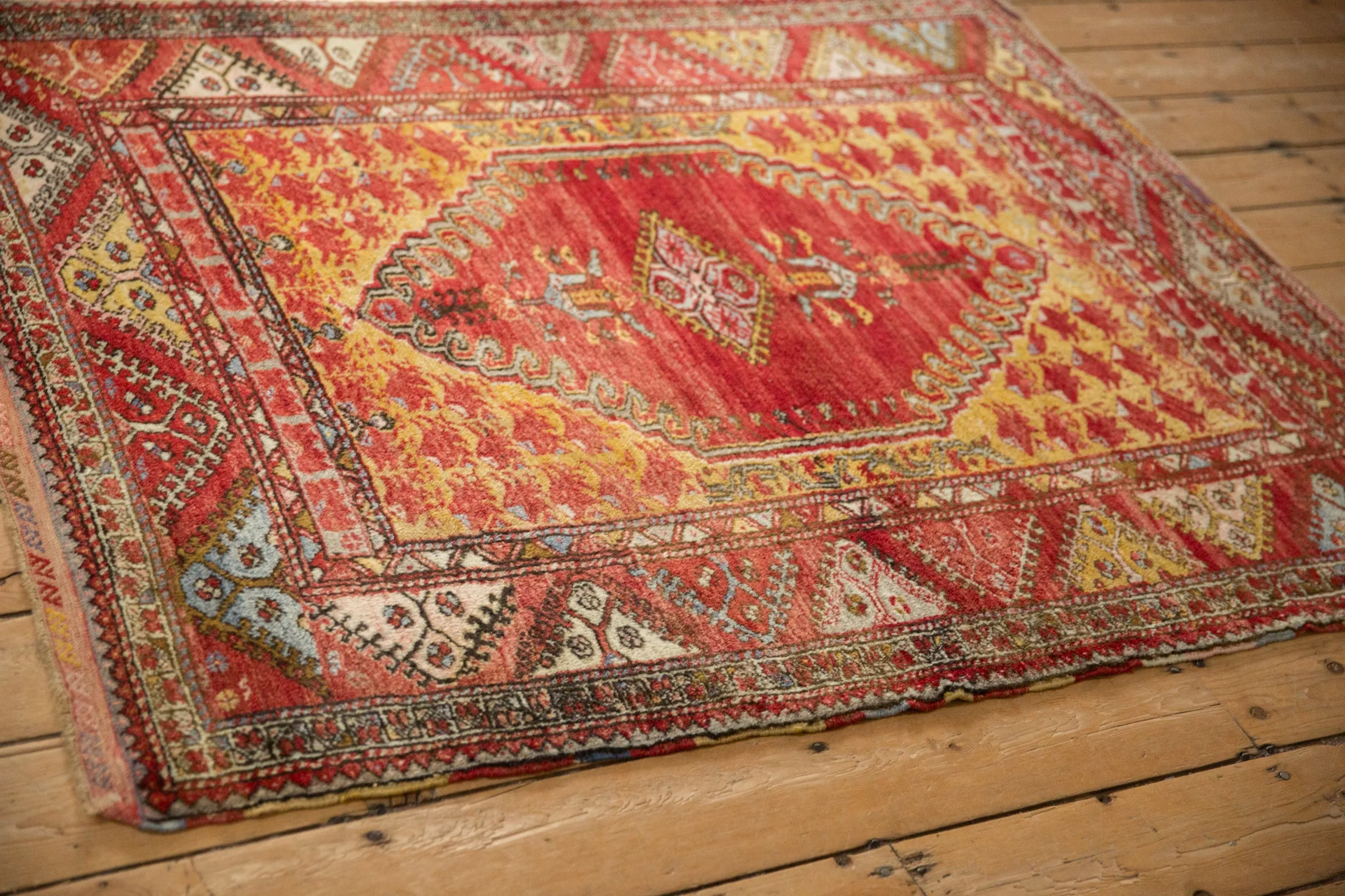 4.5x5.5 Vintage Anatolian Square Rug