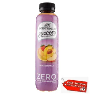 48x San Benedetto Succoso Zero Macedonia Fruchtsalat Saft Einweg PET 40cl