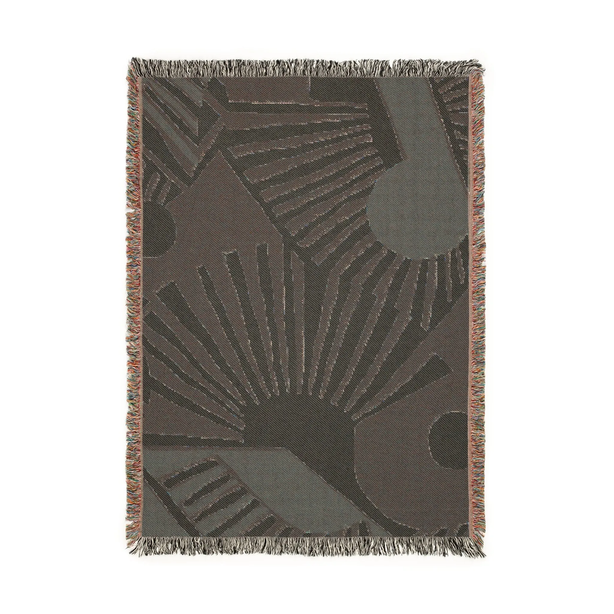 Abstract Sunburst Woven Blanket