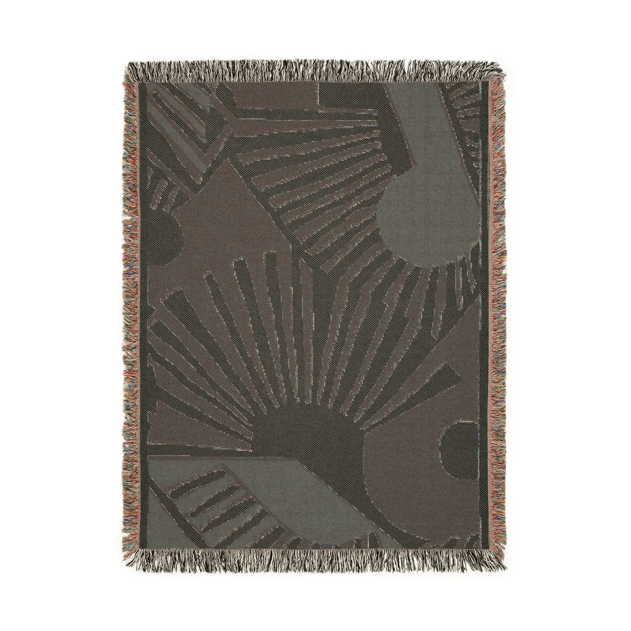 Abstract Sunburst Woven Blanket
