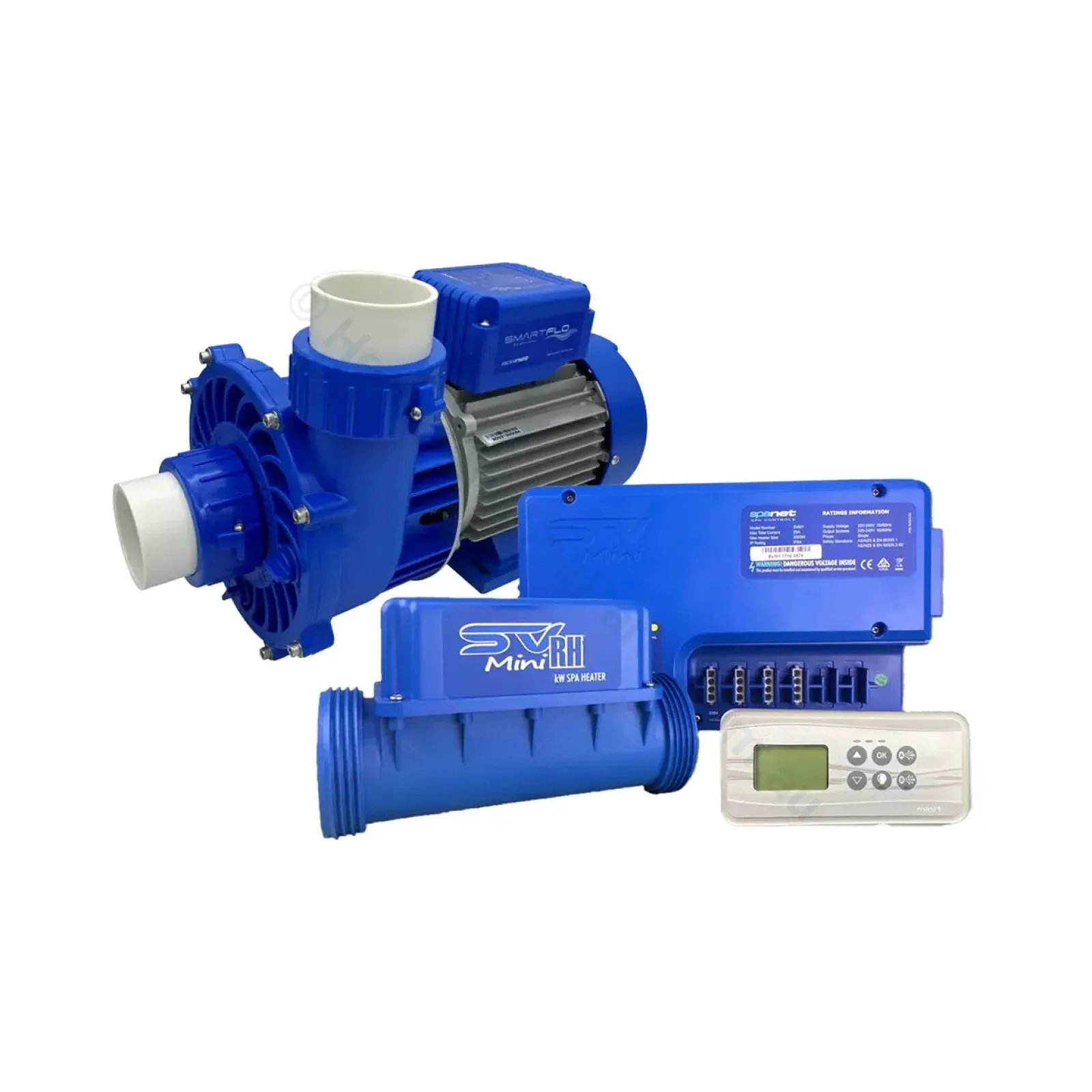 Basic Spa Retrofit Kit - 1 or 2 Pump System - SpaNet Mini Retrofit Kit - Modular