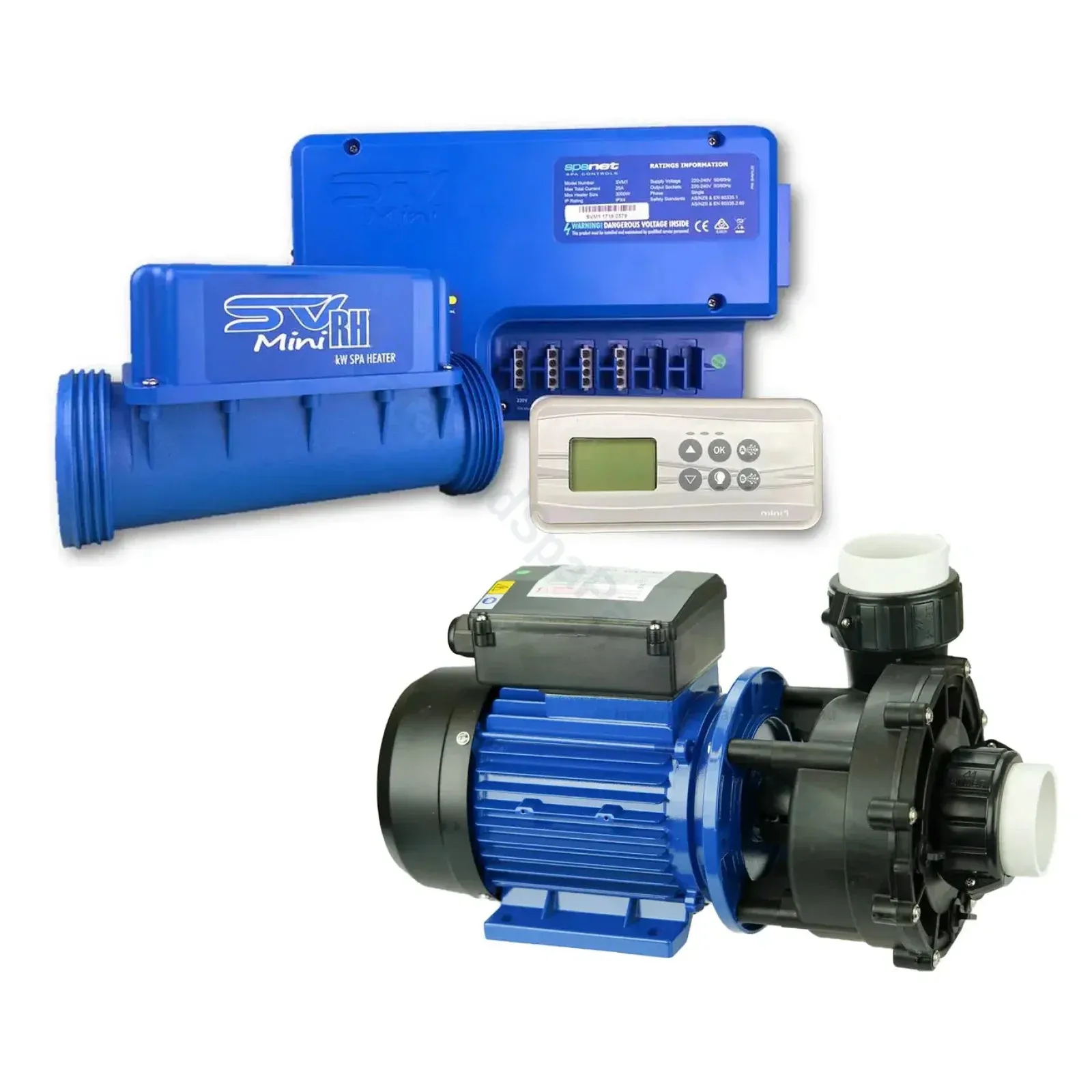 Basic Spa Retrofit Kit - 1 or 2 Pump System - SpaNet Mini Retrofit Kit - Modular