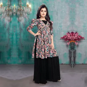 Beauty Chic Black Ghagra Set