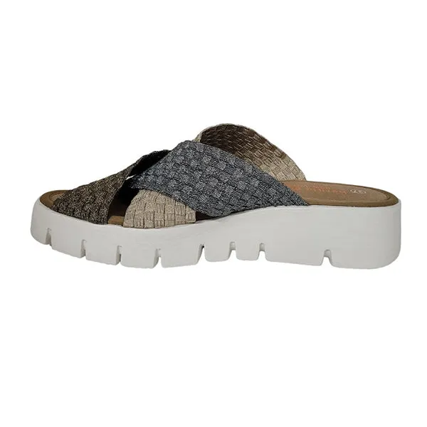 BERNIE MEV SANDAL THELMA MIXED METAL