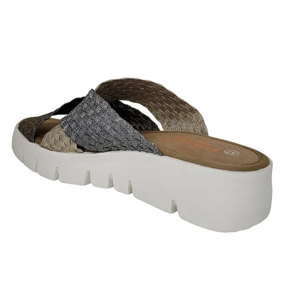 BERNIE MEV SANDAL THELMA MIXED METAL