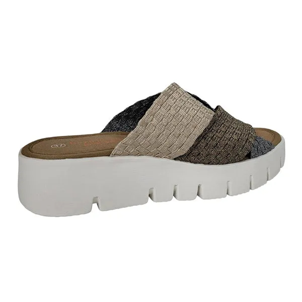 BERNIE MEV SANDAL THELMA MIXED METAL