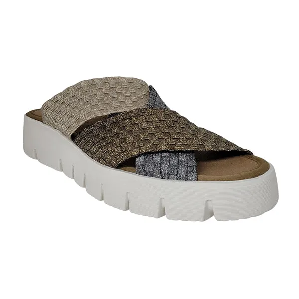 BERNIE MEV SANDAL THELMA MIXED METAL