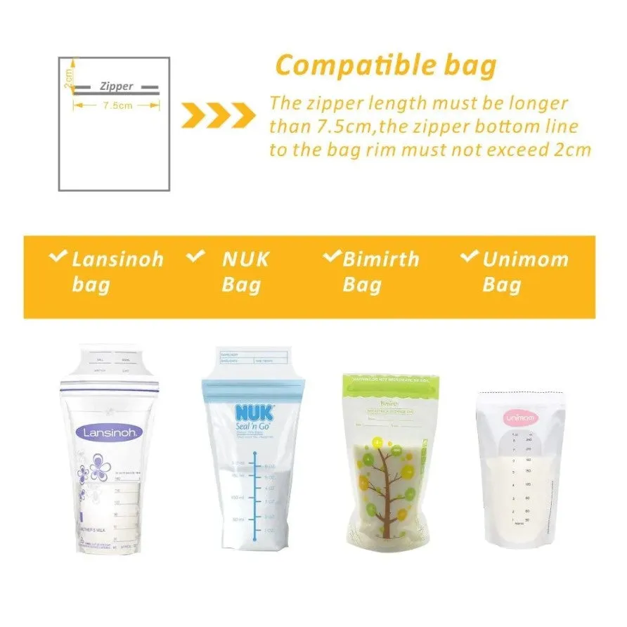 Bimirth Pump-to-Bag Breast Pump Adapters - Set of 2