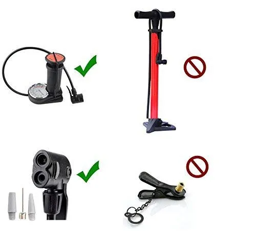 Birud® Aluminum Alloy Portable Floor Foot Activated Bicycle Air Pump 230 PSI