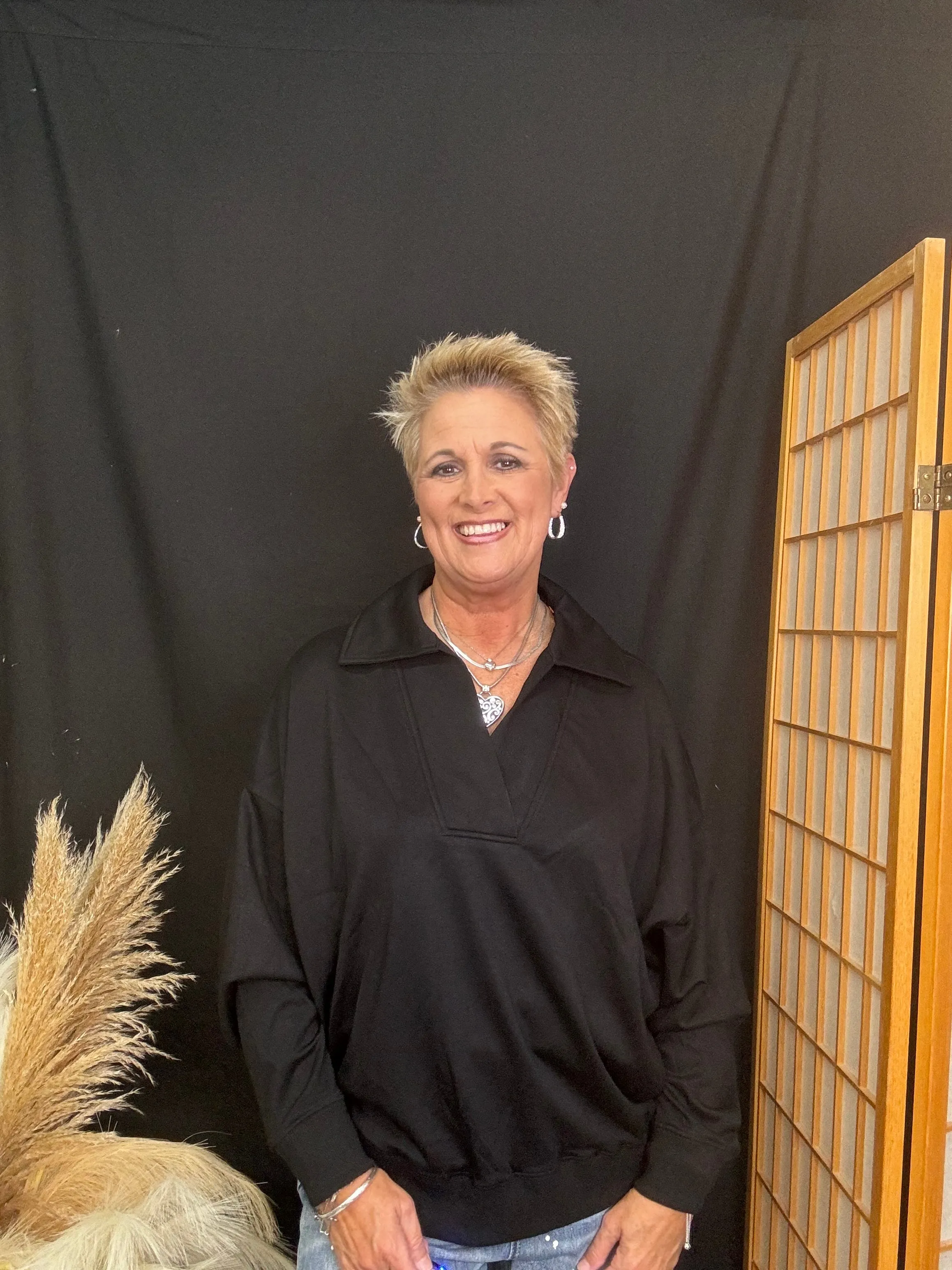 Buttery Soft Black Sweatshirt