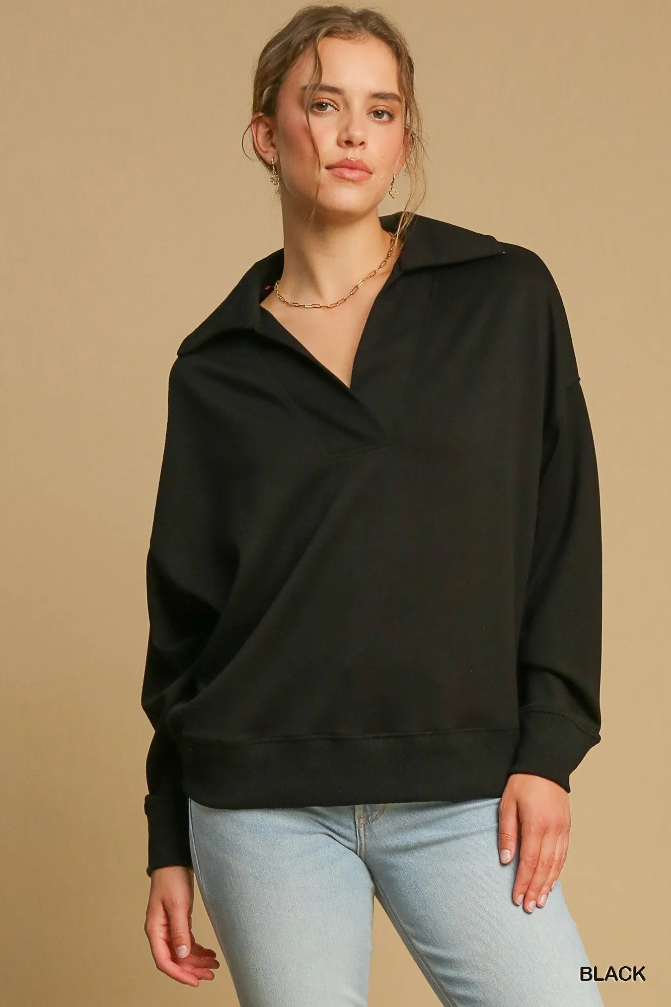 Buttery Soft Black Sweatshirt