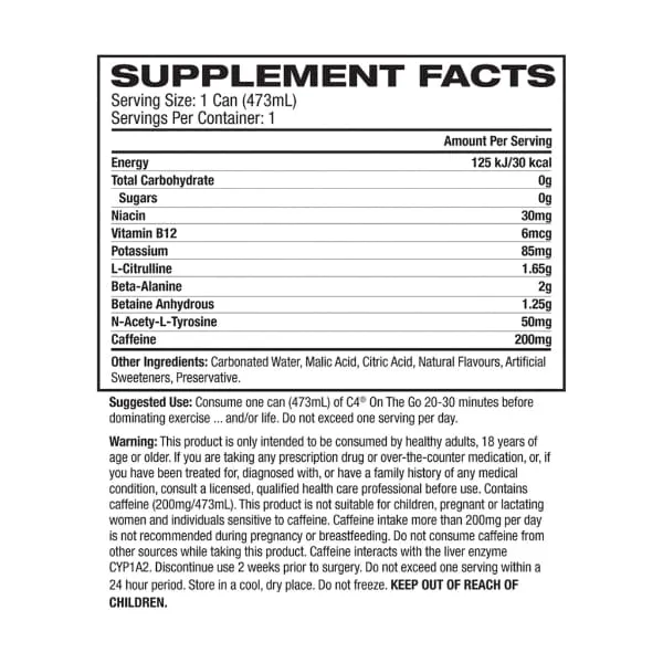 C4 Can by Cellucor