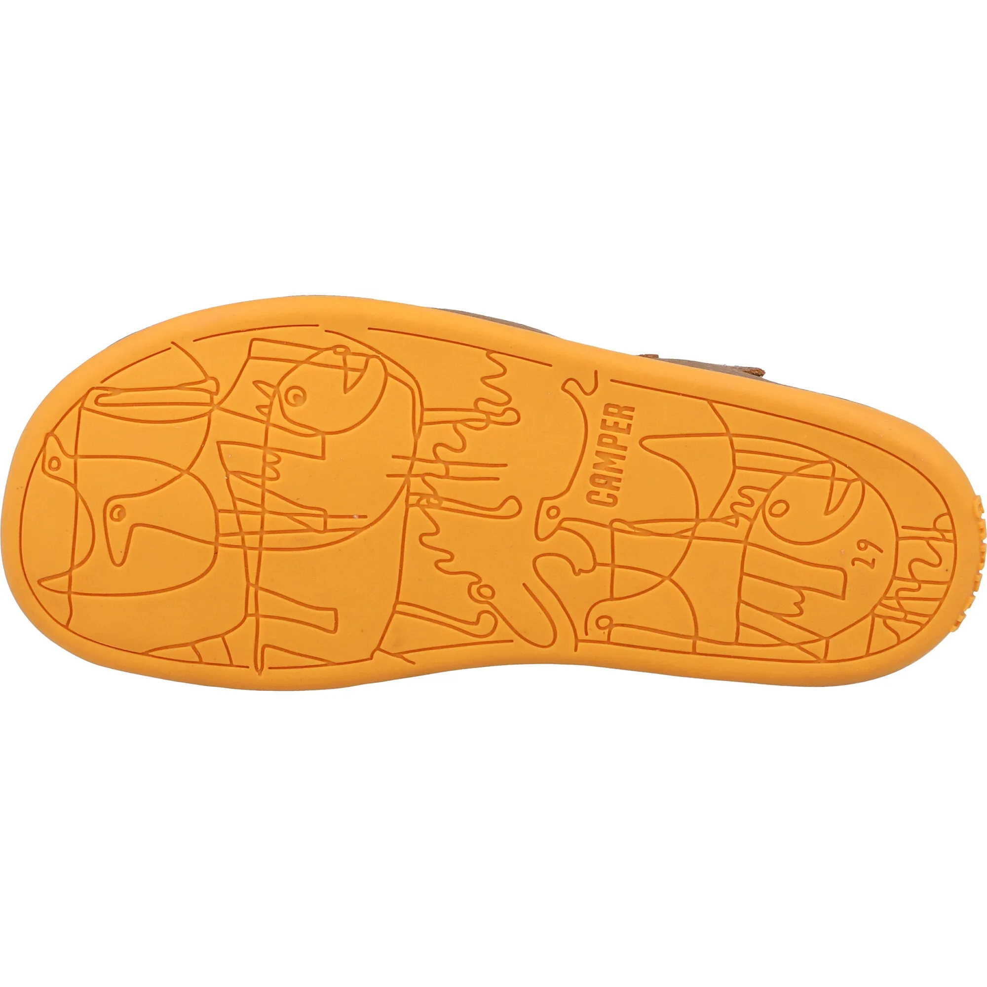 Camper Bicho Medium Brown Kids' Sandals