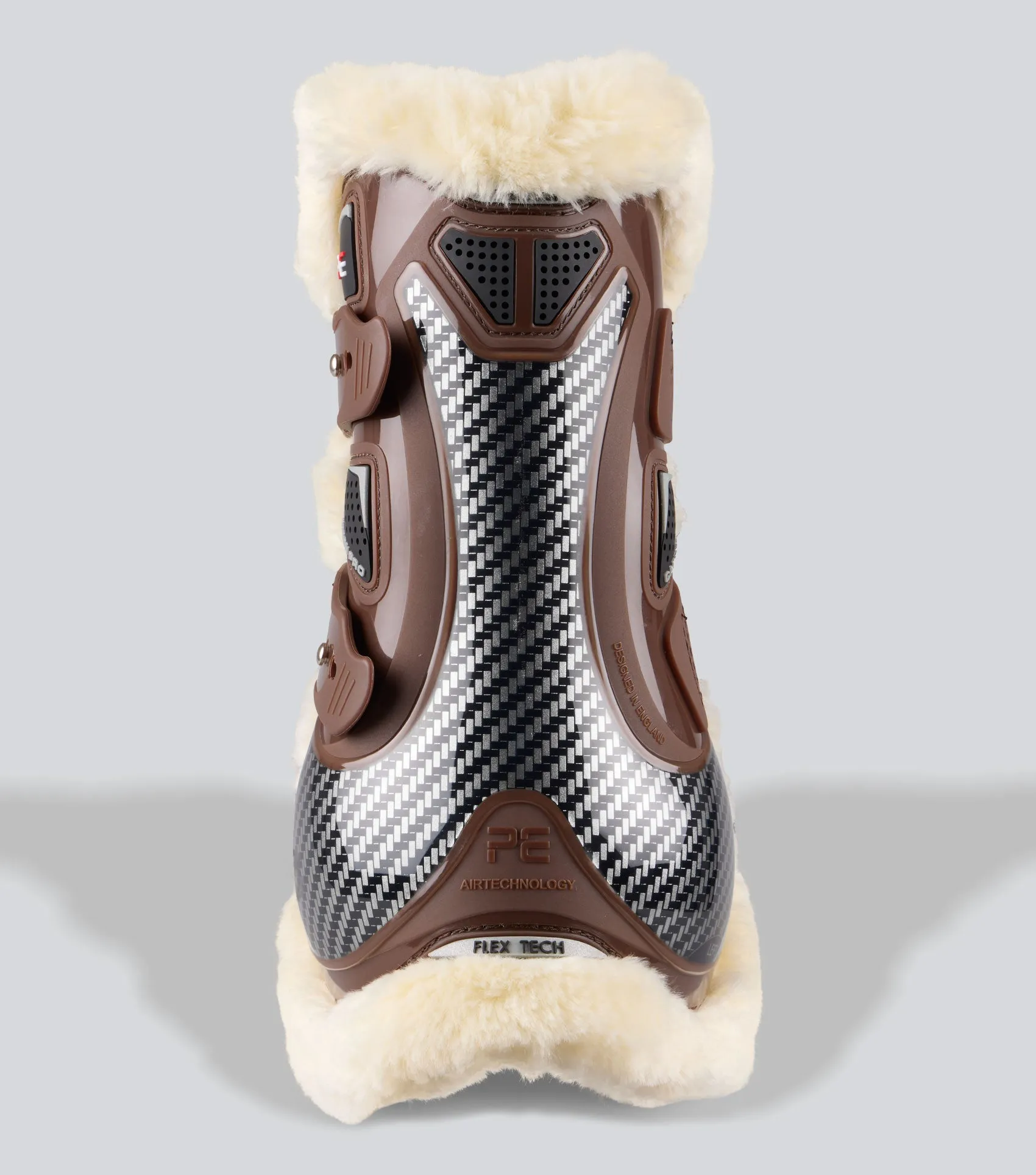 Carbon Pro Techno Wool Tendon Boots Brown