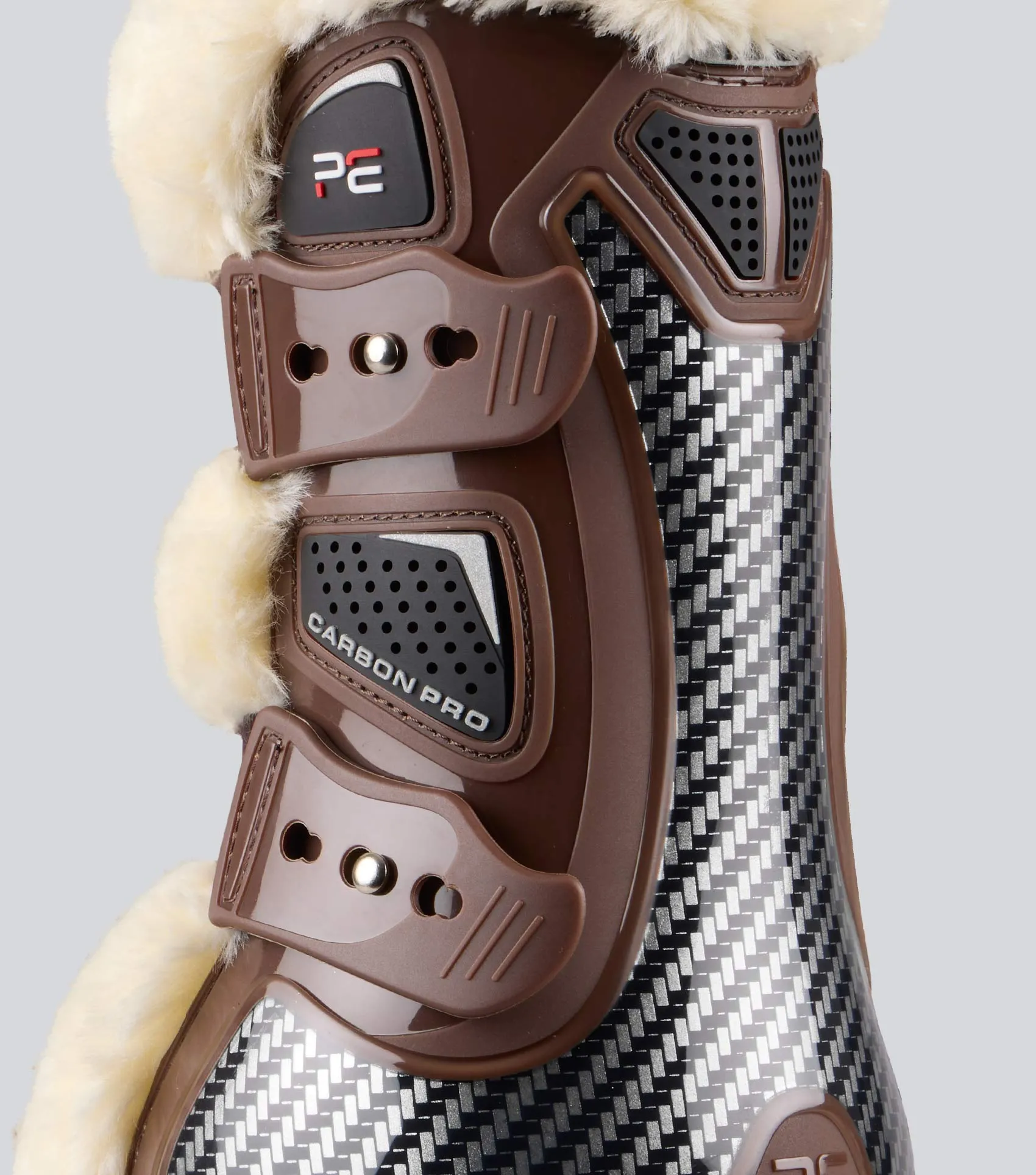 Carbon Pro Techno Wool Tendon Boots Brown