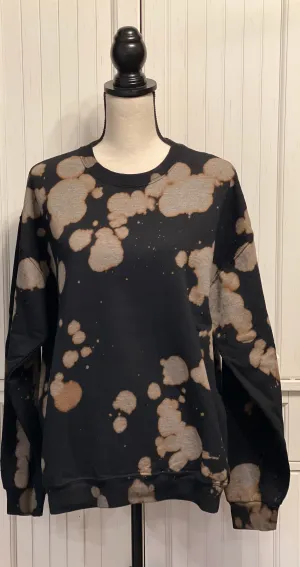 Carnation Distressed Crew Neck ~ Unisex Size Large