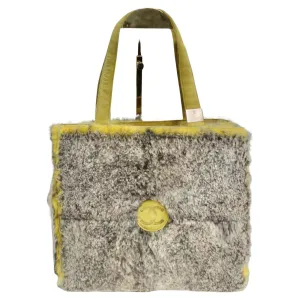 Chanel Yellow Orylag Fur Shoulder Bag