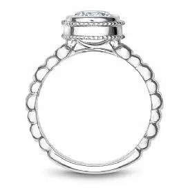 Channel Set Engagement Ring R009-01WM