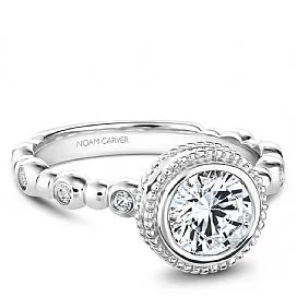 Channel Set Engagement Ring R009-01WM