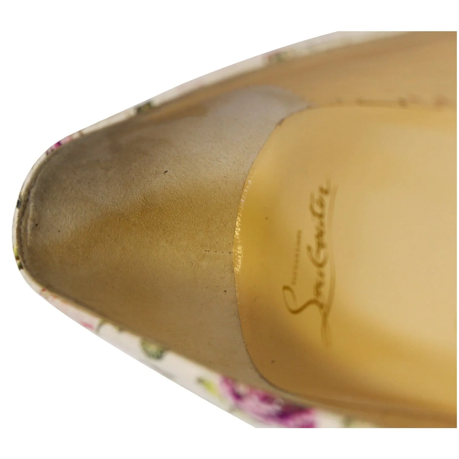 CHRISTIAN LOUBOUTIN Pigalle Follies Watersnake Floral Pumps US 11