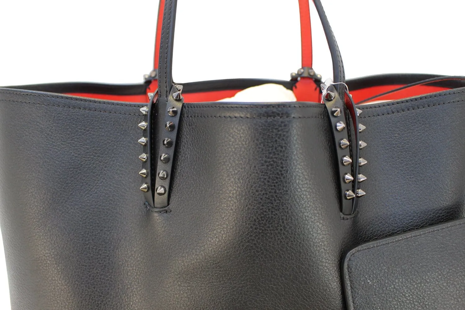 CHRISTIAN LOUBOUTIN Tote Bag - Cabata Studded Leather Bag