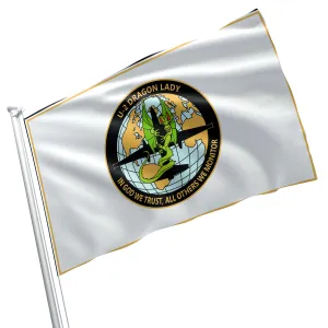 CIA Central Intelligence Agency U-2 Dragon Lady Flag Banner