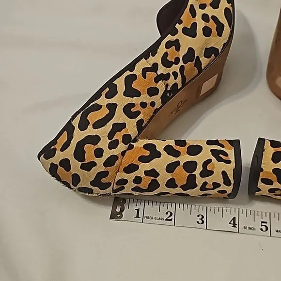COPY - - Cole Haan Nike Air Leopard Print Calf Hair Morgan Pumps Real Fur Size …