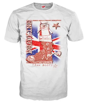 Deadline 0 Tank Boots Official Men's T-shirt (White)