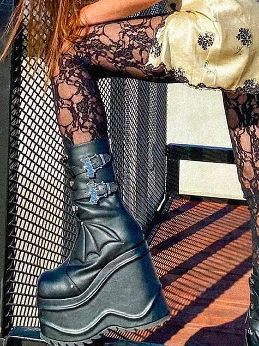 DEMONIA WAVE-150 - BLACK VEGAN LEATHER ✰ PRE ORDER ✰