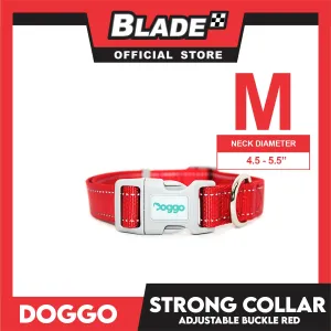 Doggo Strong Collar Medium Size (Red) Soft And Durable Collar for Your Dog