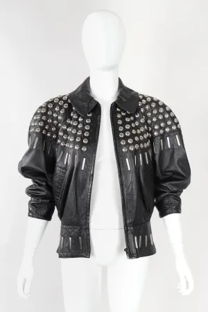 Dome Stud Leather Jacket
